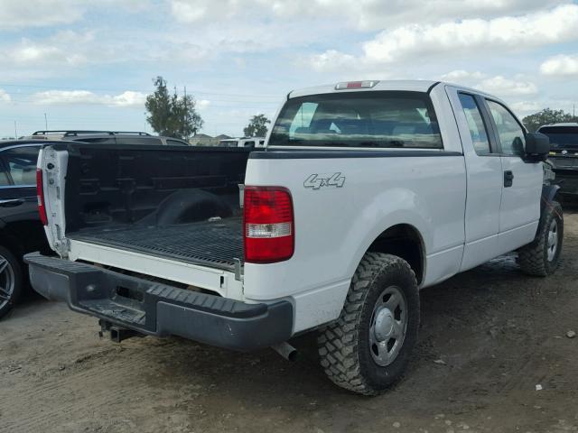 1FTPX14575NB00564 - 2005 FORD F150 WHITE photo 4