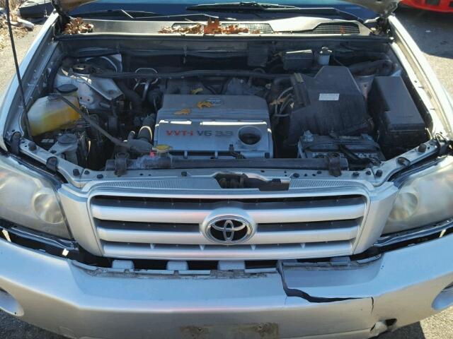 JTEDP21A750089472 - 2005 TOYOTA HIGHLANDER SILVER photo 7