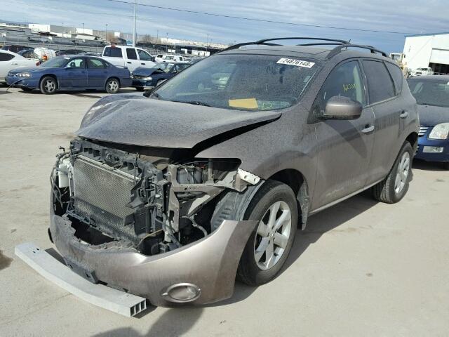 JN8AZ18W39W138977 - 2009 NISSAN MURANO S BROWN photo 2