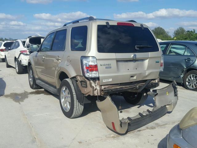 4M2CN8HG4BKJ03910 - 2011 MERCURY MARINER PR TAN photo 3