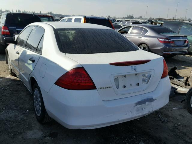 JHMCM56197C005767 - 2007 HONDA ACCORD VAL WHITE photo 3