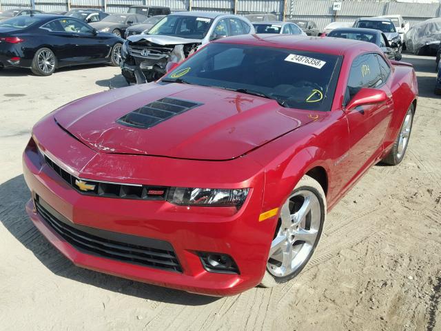 2G1FK1EJXF9204601 - 2015 CHEVROLET CAMARO 2SS RED photo 2