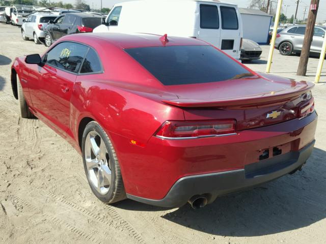 2G1FK1EJXF9204601 - 2015 CHEVROLET CAMARO 2SS RED photo 3