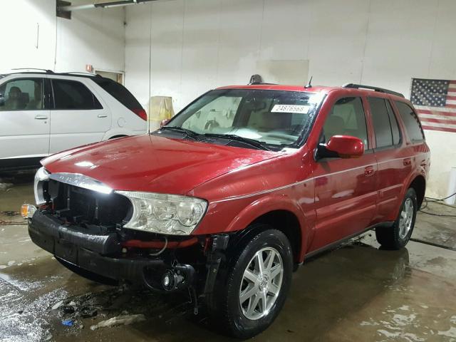 5GADT13S952184573 - 2005 BUICK RAINIER CX RED photo 2