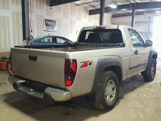 1GCDT146048125231 - 2004 CHEVROLET COLORADO TAN photo 4