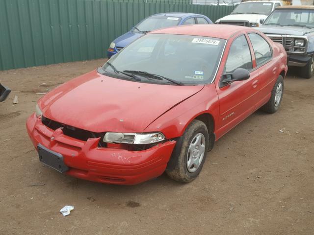 1B3EJ46X7WN250752 - 1998 DODGE STRATUS RED photo 2