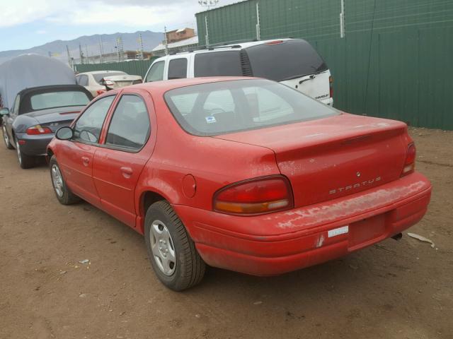 1B3EJ46X7WN250752 - 1998 DODGE STRATUS RED photo 3