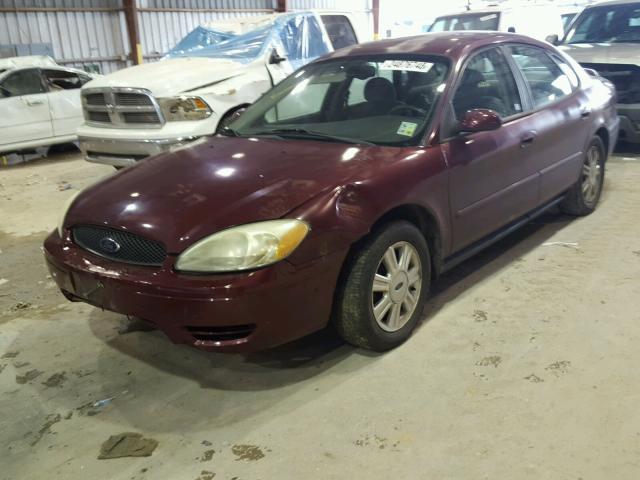 1FAFP56235A248424 - 2005 FORD TAURUS SEL MAROON photo 2