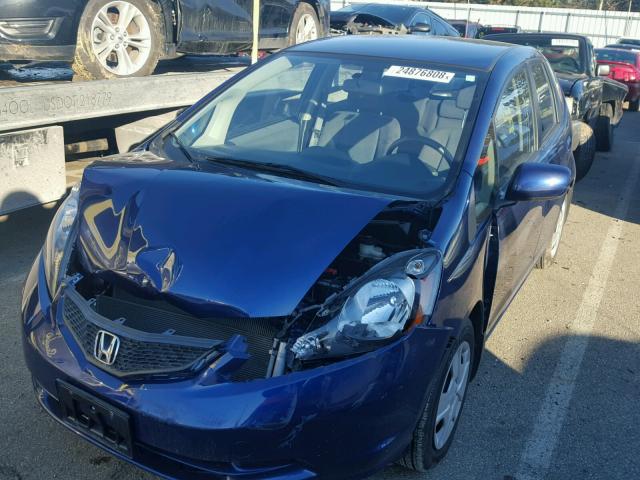 JHMGE8H3XDC061520 - 2013 HONDA FIT BLUE photo 2