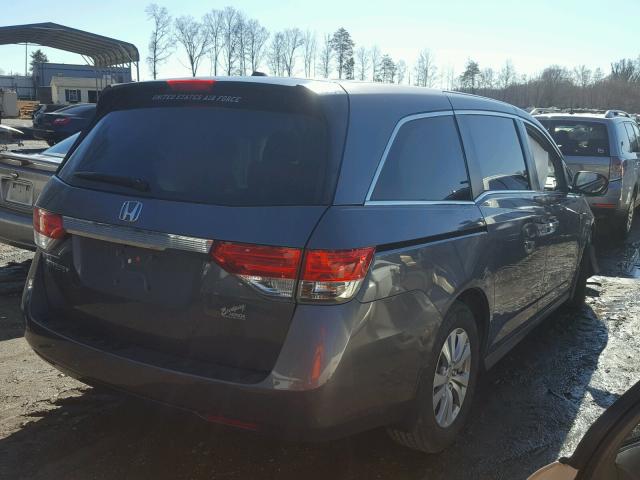 5FNRL5H63EB095232 - 2014 HONDA ODYSSEY EX GRAY photo 4