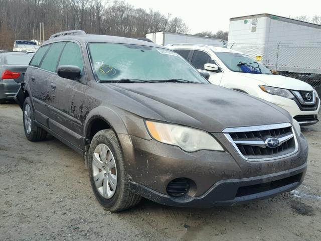 4S4BP60C697311515 - 2009 SUBARU OUTBACK BROWN photo 1