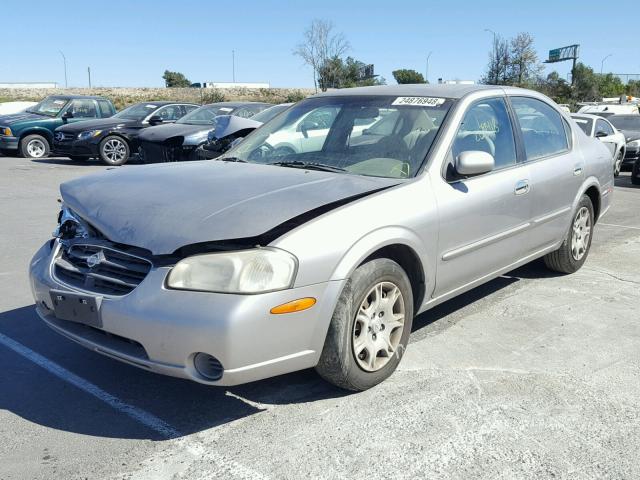 JN1CA31D01T823723 - 2001 NISSAN MAXIMA GXE GRAY photo 2