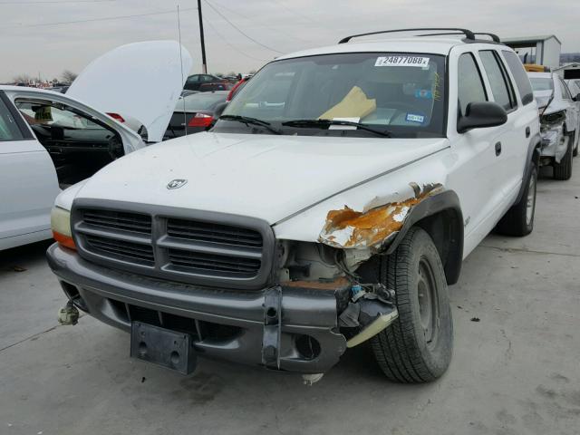 1B4HR38N92F152429 - 2002 DODGE DURANGO SP WHITE photo 2