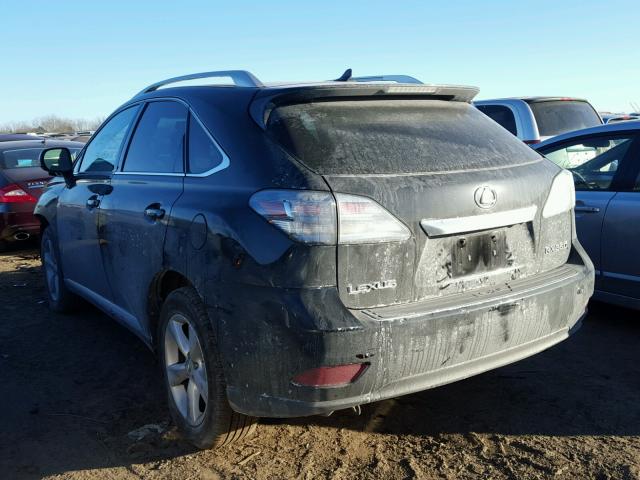 2T2BK1BA5AC010332 - 2010 LEXUS RX 350 BLACK photo 3