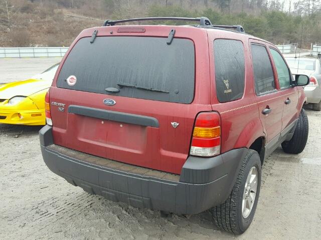 1FMYU93125KD17608 - 2005 FORD ESCAPE XLT RED photo 4