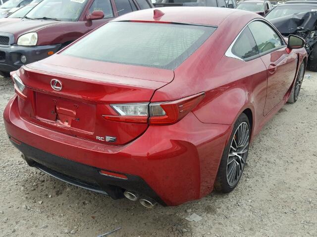 JTHHP5BC2G5005425 - 2016 LEXUS RC-F RED photo 4