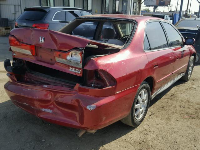 1HGCG66892A152642 - 2002 HONDA ACCORD EX BURGUNDY photo 4