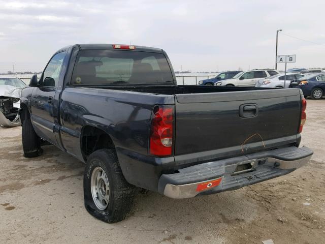 1GCEC14X95Z259034 - 2005 CHEVROLET SILVERADO BLACK photo 3