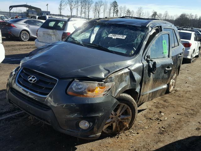 5NMSK4AGXAH335239 - 2010 HYUNDAI SANTA FE L GRAY photo 2