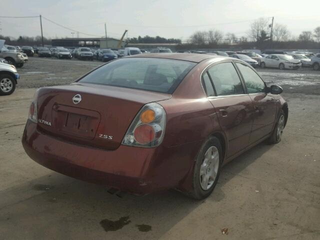 1N4AL11D92C211563 - 2002 NISSAN ALTIMA BAS BURGUNDY photo 4