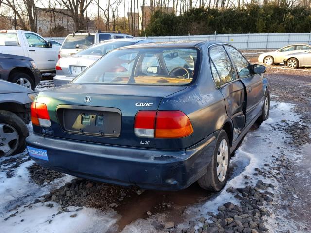 1HGEJ6673WL014137 - 1998 HONDA CIVIC LX GREEN photo 4