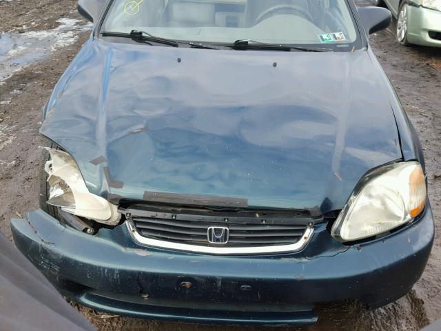 1HGEJ6673WL014137 - 1998 HONDA CIVIC LX GREEN photo 7