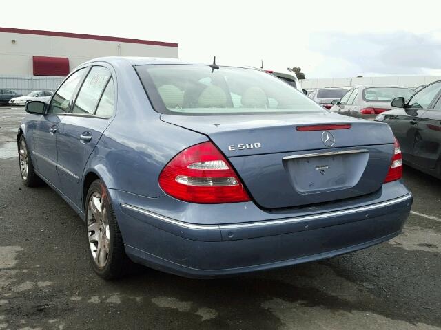 WDBUF70J33A166060 - 2003 MERCEDES-BENZ E 500 BLUE photo 3