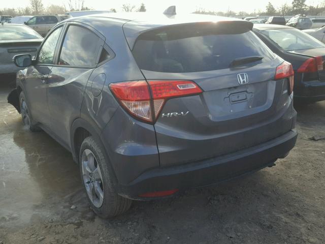 3CZRU6H52HM723883 - 2017 HONDA HR-V EX GRAY photo 3