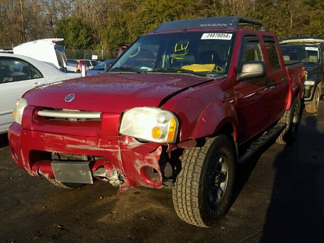 1N6ED27Y14C467964 - 2004 NISSAN FRONTIER C RED photo 2