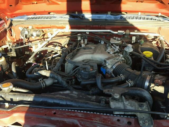 1N6ED27Y14C467964 - 2004 NISSAN FRONTIER C RED photo 7