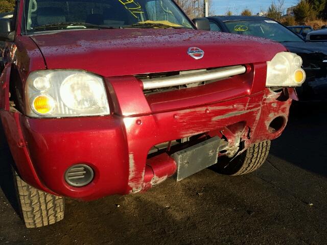 1N6ED27Y14C467964 - 2004 NISSAN FRONTIER C RED photo 9