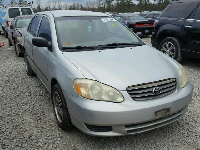 1NXBR32E73Z105930 - 2003 TOYOTA COROLLA CE SILVER photo 1