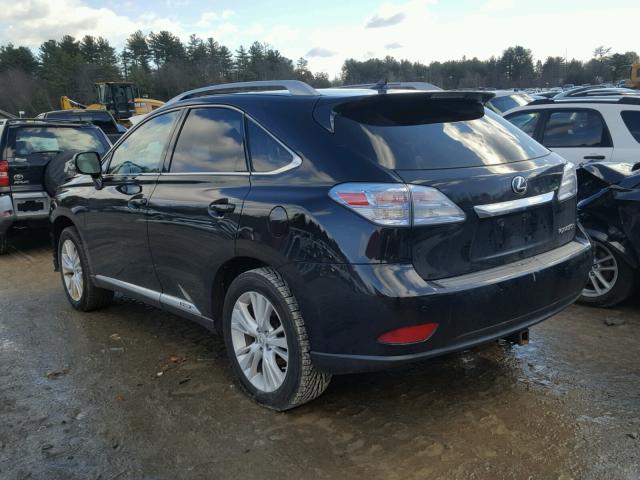 JTJBC1BA2B2044372 - 2011 LEXUS RX 450 BLACK photo 3