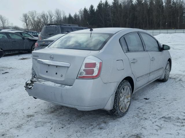 3N1AB6AP2AL639081 - 2010 NISSAN SENTRA 2.0 SILVER photo 4