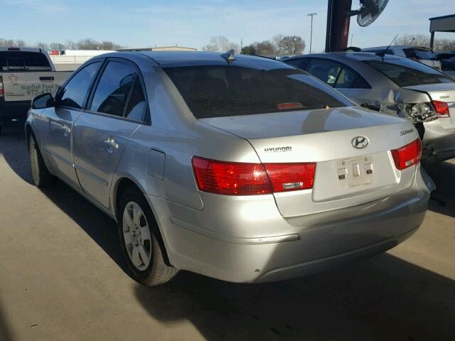 5NPET46C29H498739 - 2009 HYUNDAI SONATA GLS SILVER photo 3