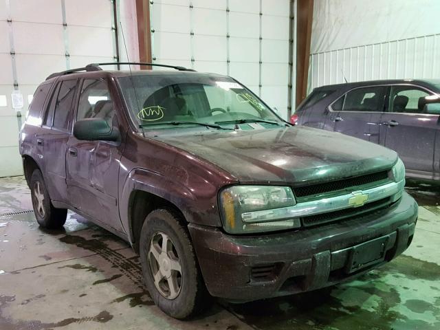 1GNDT13S362258867 - 2006 CHEVROLET TRAILBLAZE MAROON photo 1