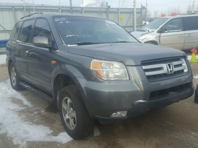 2HKYF185X7H523952 - 2007 HONDA PILOT EXL GRAY photo 1