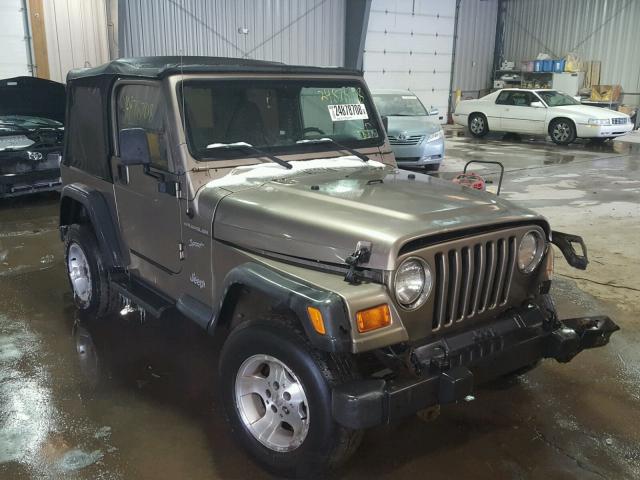 1J4FA49S62P774129 - 2002 JEEP WRANGLER / GRAY photo 1