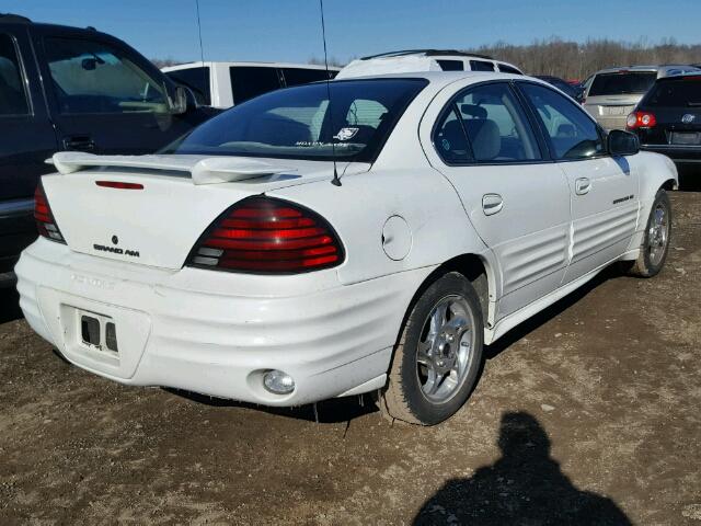 1G2NF52T61C202788 - 2001 PONTIAC GRAND AM S WHITE photo 4