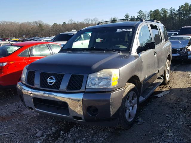 5N1AA08AX5N724136 - 2005 NISSAN ARMADA SE GRAY photo 2