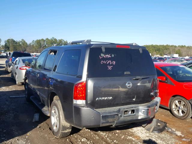 5N1AA08AX5N724136 - 2005 NISSAN ARMADA SE GRAY photo 3