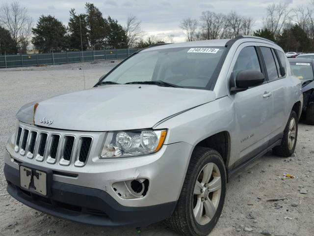 1J4NF1FB8BD197508 - 2011 JEEP COMPASS SP SILVER photo 2