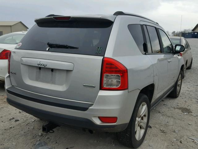 1J4NF1FB8BD197508 - 2011 JEEP COMPASS SP SILVER photo 4