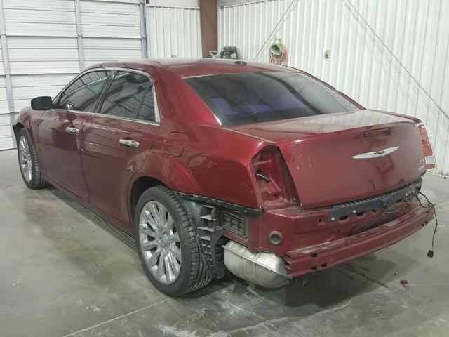 2C3CCAAG6EH343179 - 2014 CHRYSLER 300 MAROON photo 3