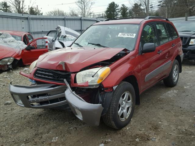 JTEGH20VX30110360 - 2003 TOYOTA RAV4 RED photo 2