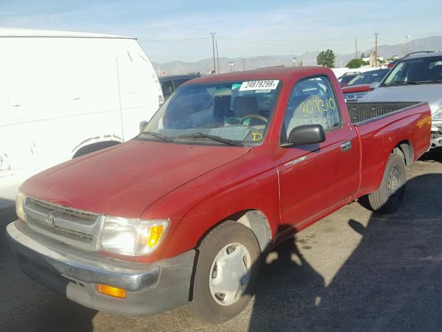 4TANL42N5WZ115562 - 1998 TOYOTA TACOMA RED photo 2