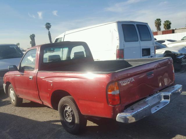 4TANL42N5WZ115562 - 1998 TOYOTA TACOMA RED photo 3