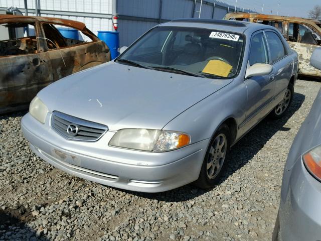 1YVGF22C315244790 - 2001 MAZDA 626 ES SILVER photo 2