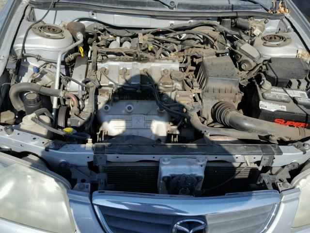 1YVGF22C315244790 - 2001 MAZDA 626 ES SILVER photo 7