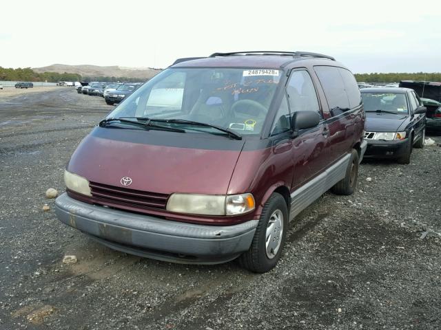 JT3AC11R5M0064527 - 1991 TOYOTA PREVIA DLX MAROON photo 2